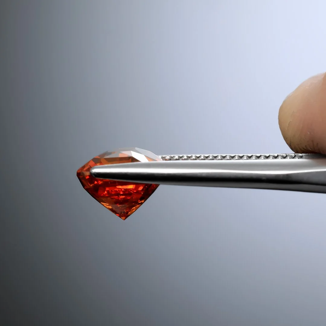 Nigerian Mandarin Orange Spessartite Garnet - Rectangle Cushion - 6.31ct