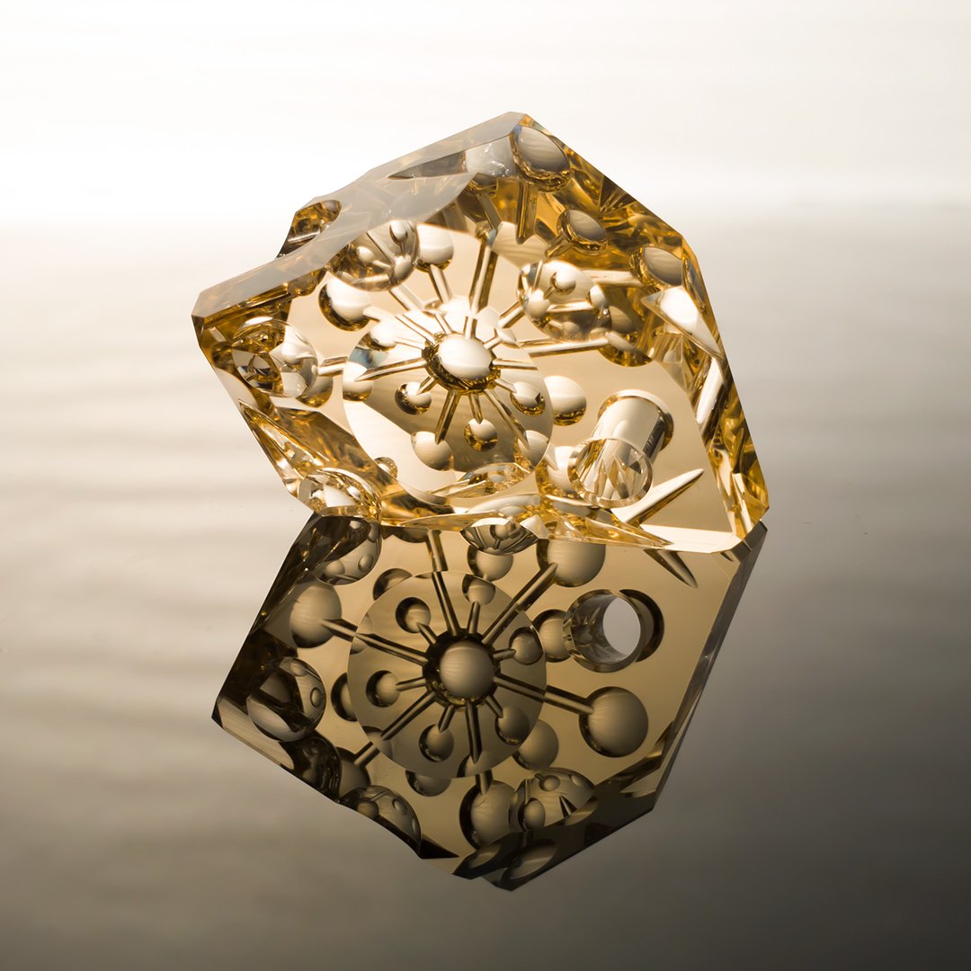 Bespoke Gems - Citrine - Psychonaut III - Trinity - 68.52ct by Doug Menadue