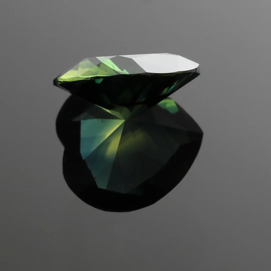 Australian Pharaohs Eye Parti Sapphire - Heart - 3.12ct