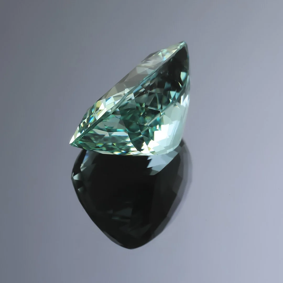 Madagascan Seafoam Green Beryl - Rectangle Cushion - 8.95ct