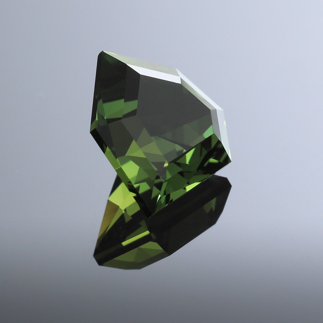 Australian Green Sapphire - Freeform Hexagon - 1.65ct