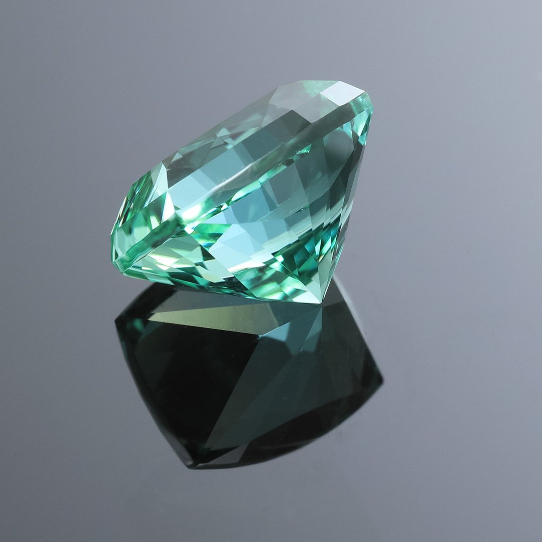 Seafoam Blue Green Tourmaline - Rectangle Cushion - 5.61ct