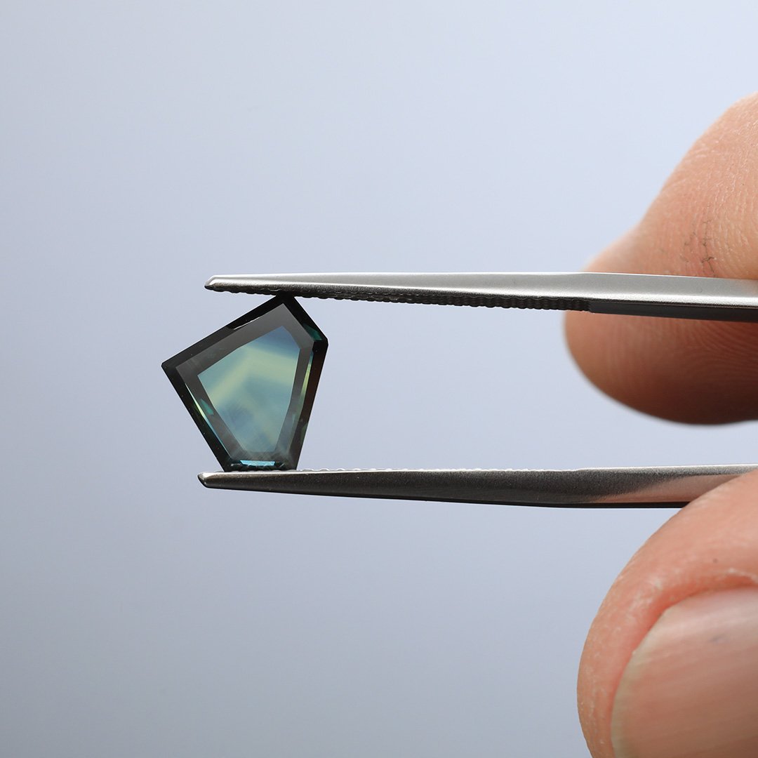Australian Parti Sapphire - Portrait Cut - 2.02ct