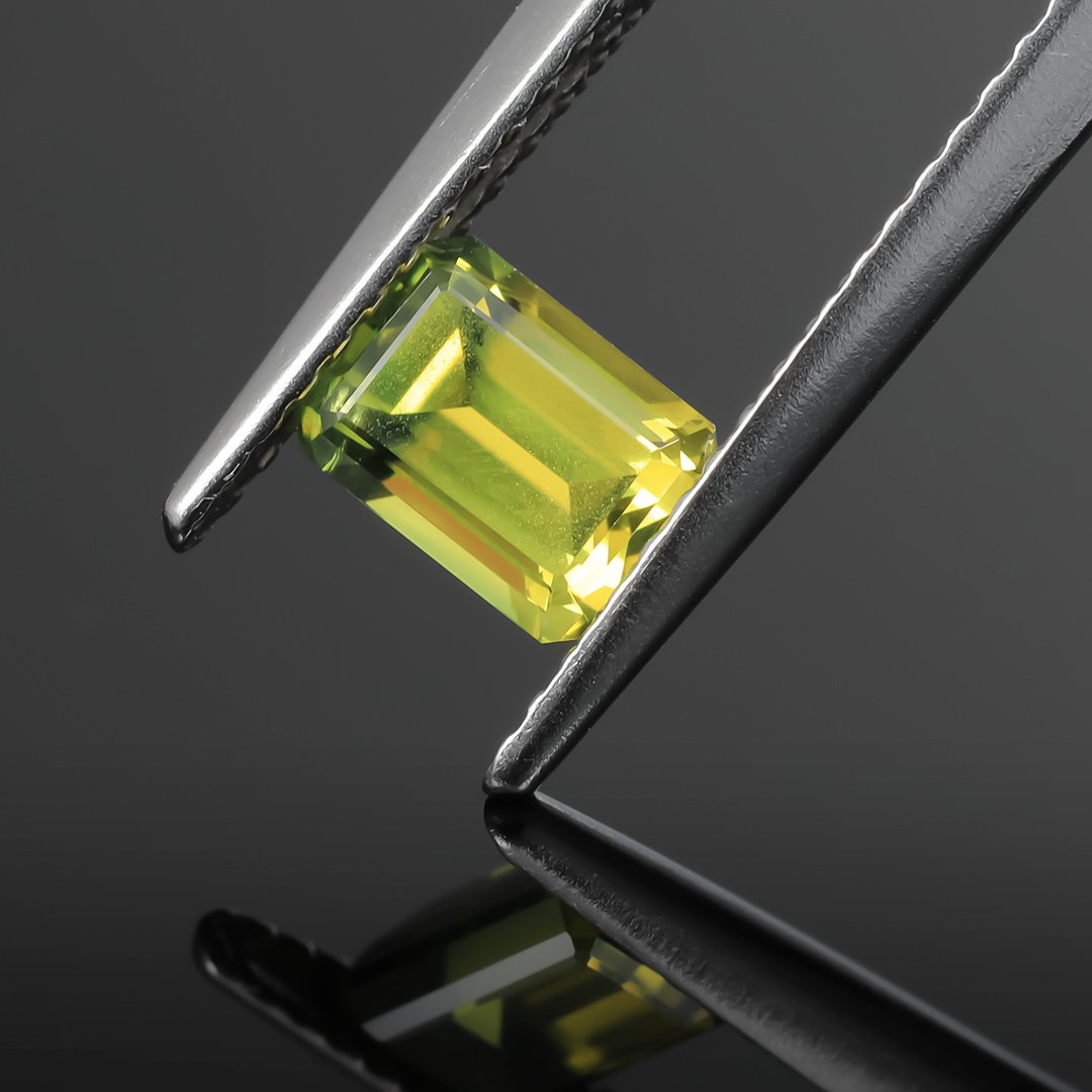 Australian Yellow Parti Sapphire - Emerald Cut - 1.1ct