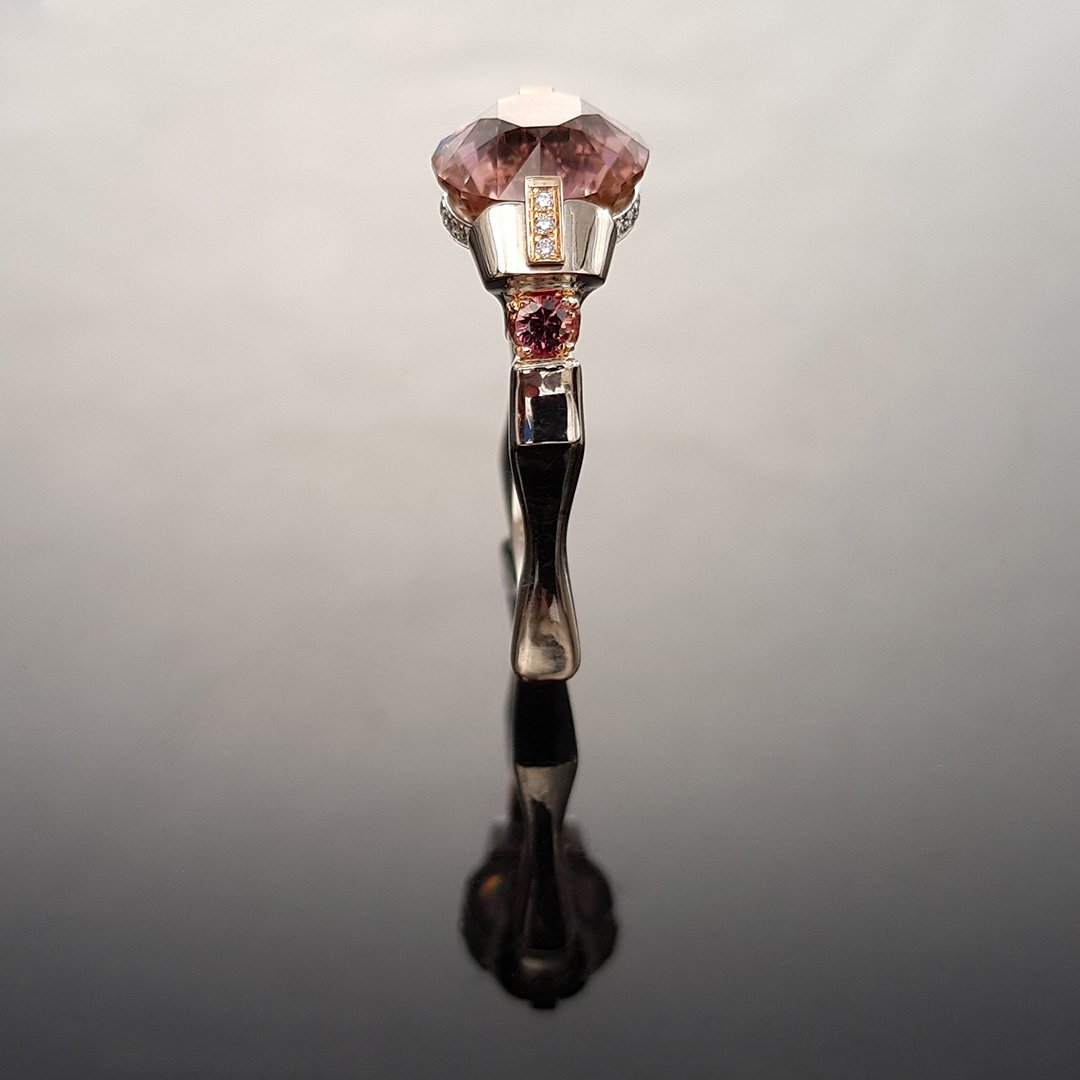 Pink Tourmaline Ring by Doug Menadue