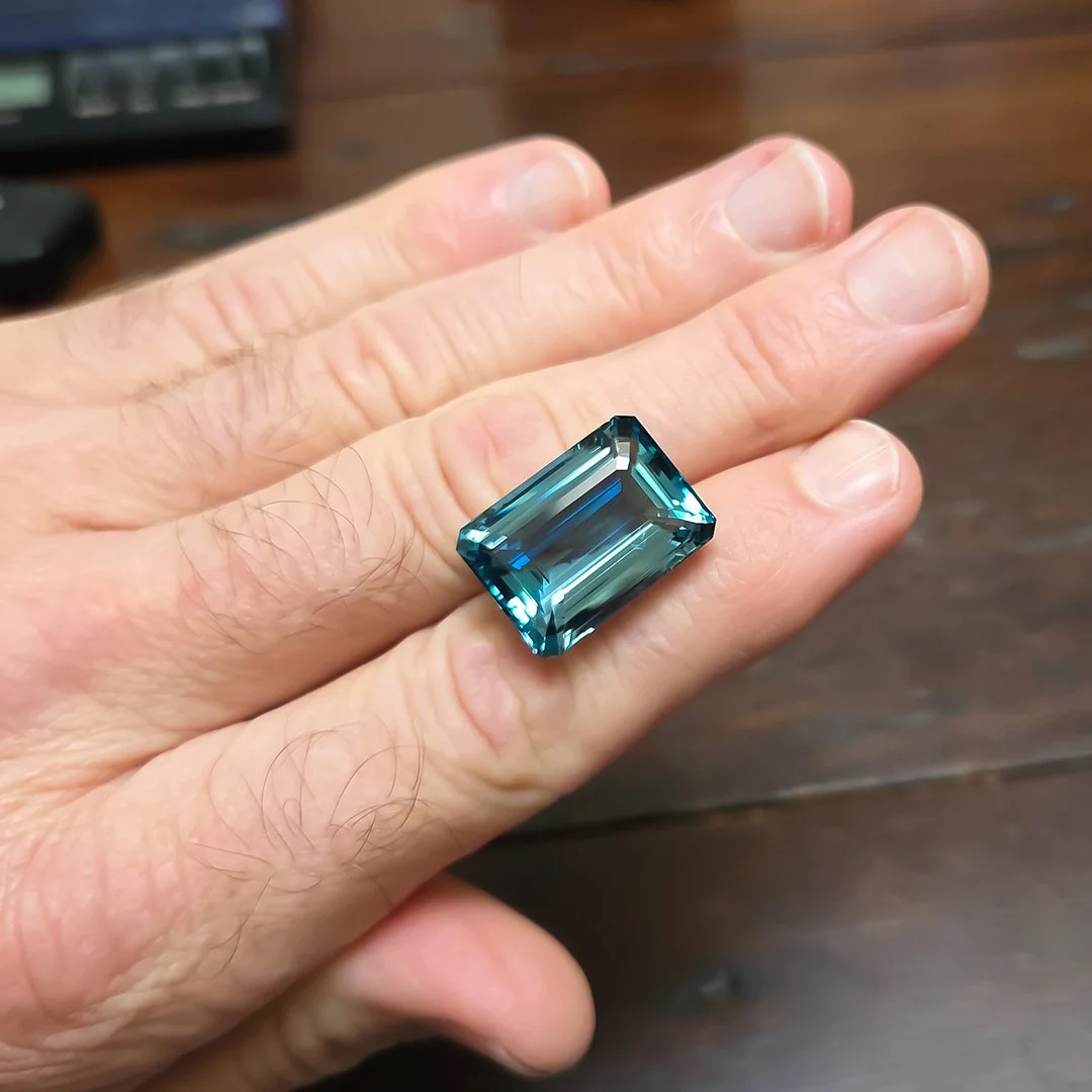 Madagascan Santa Maria Blue Aquamarine - Emerald Cut - 26.58ct