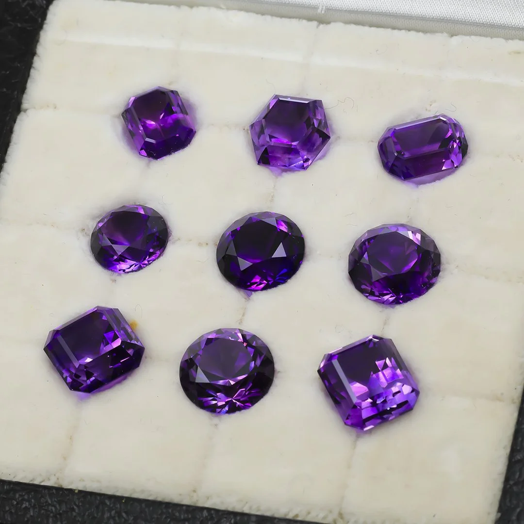 Australian Binbee Amethysts - Set of Nine - 54.1tcw