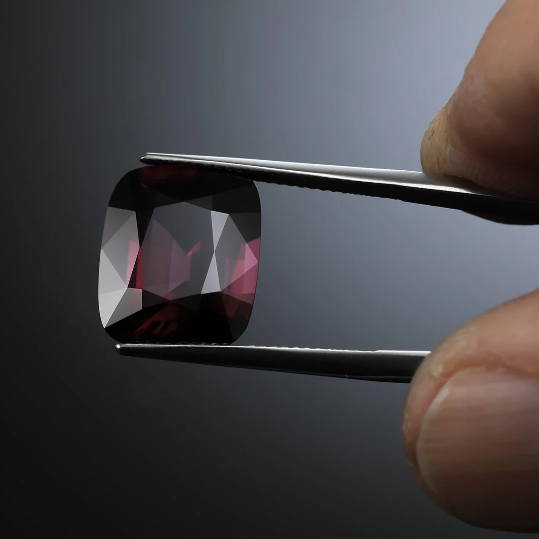Burmese Purple Spinel - Rectangle Cushion - 10.34ct