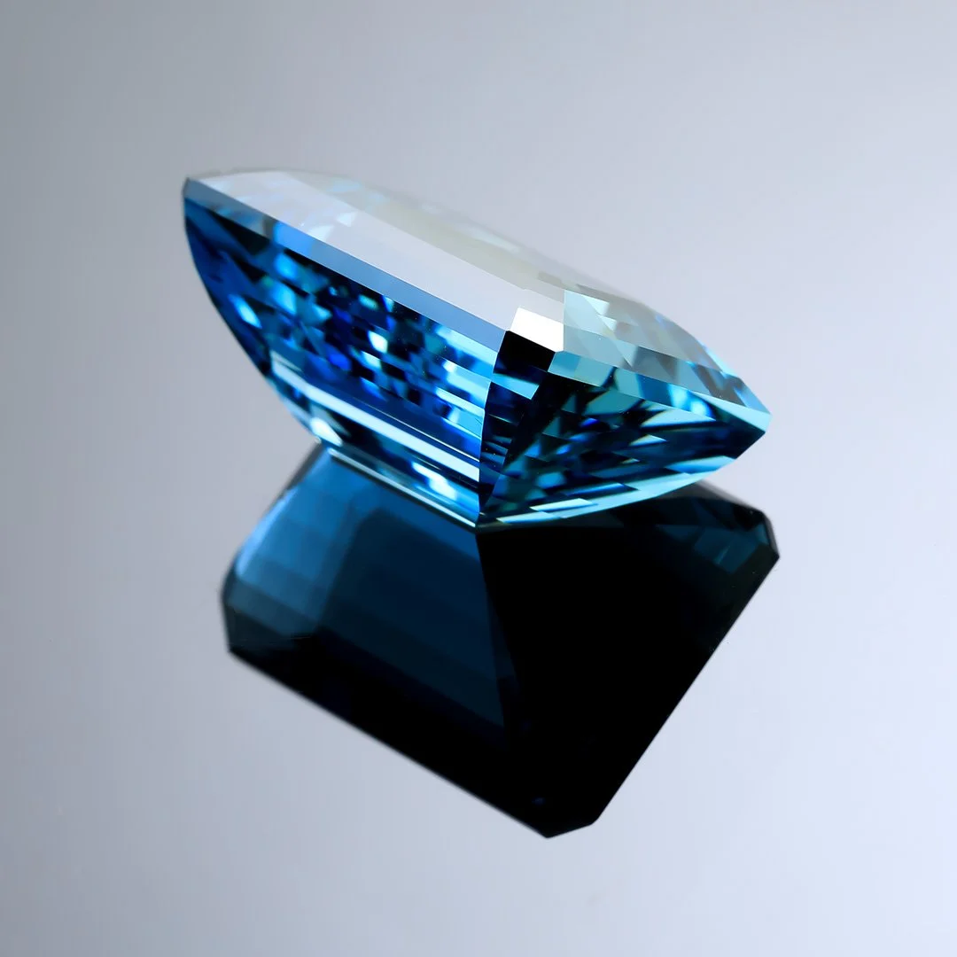 Madagascan Santa Maria Blue Aquamarine - Emerald Cut - 26.58ct