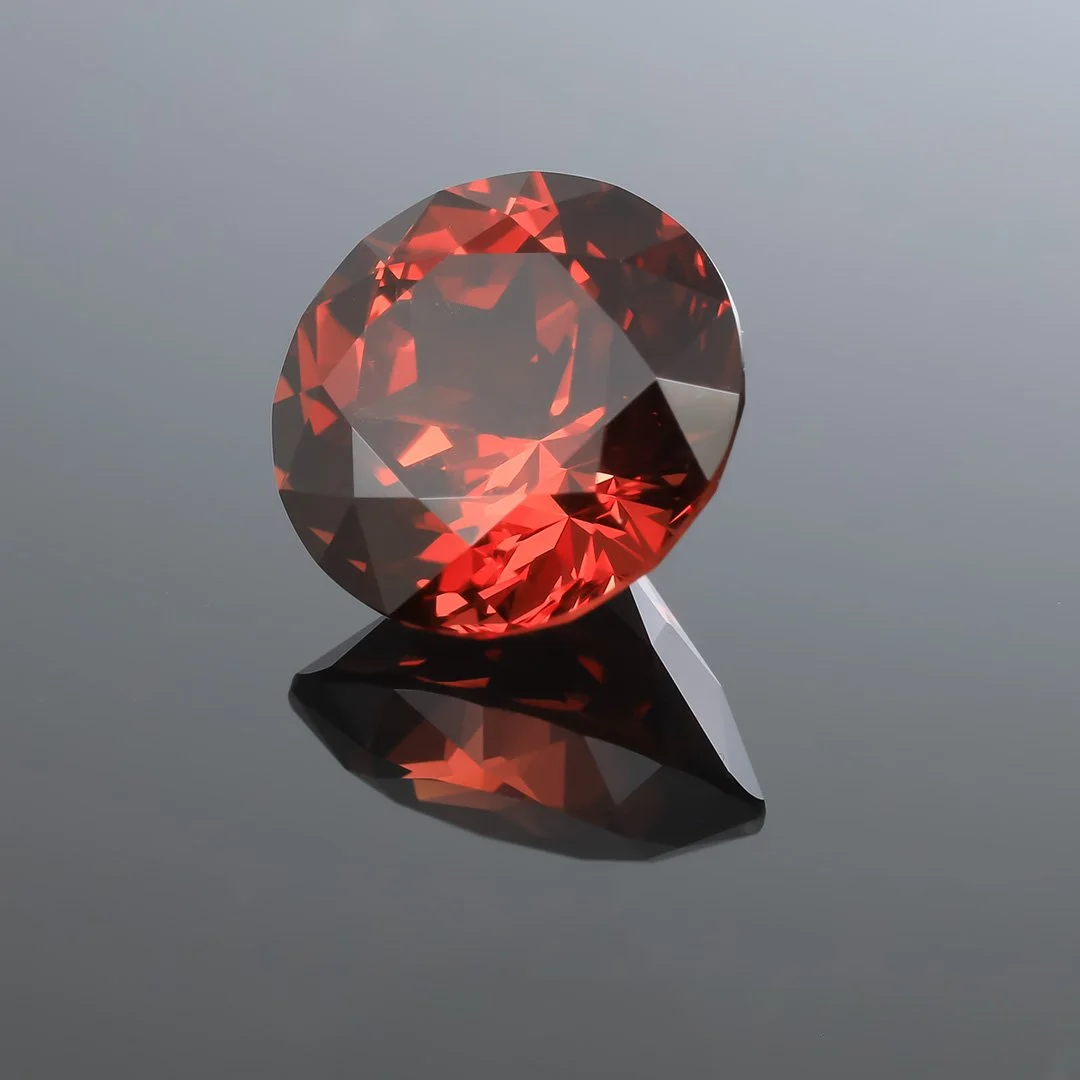 Tanzanian Tanga Red Garnet - Double Cut Brilliant - 3.65ct