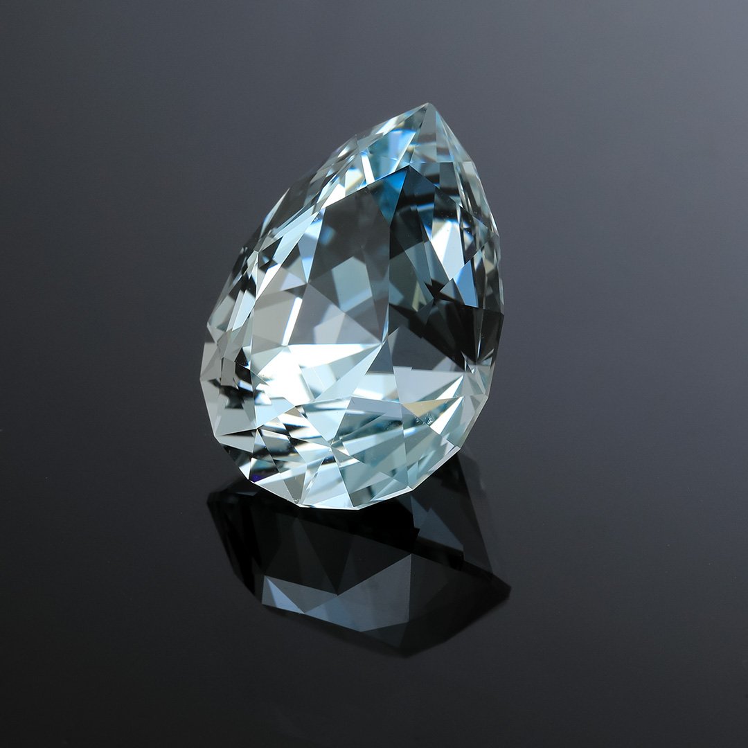 Australian O'Briens Creek Natural Blue Topaz - Supernova Pear - 43.06ct