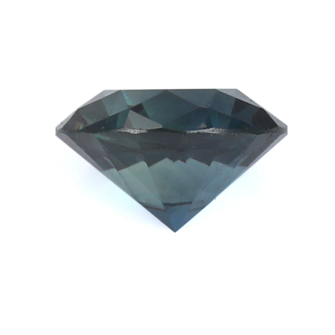 Bespoke Gems - Australian Green Blue Parti Sapphire - Round Brilliant - 0.98ct