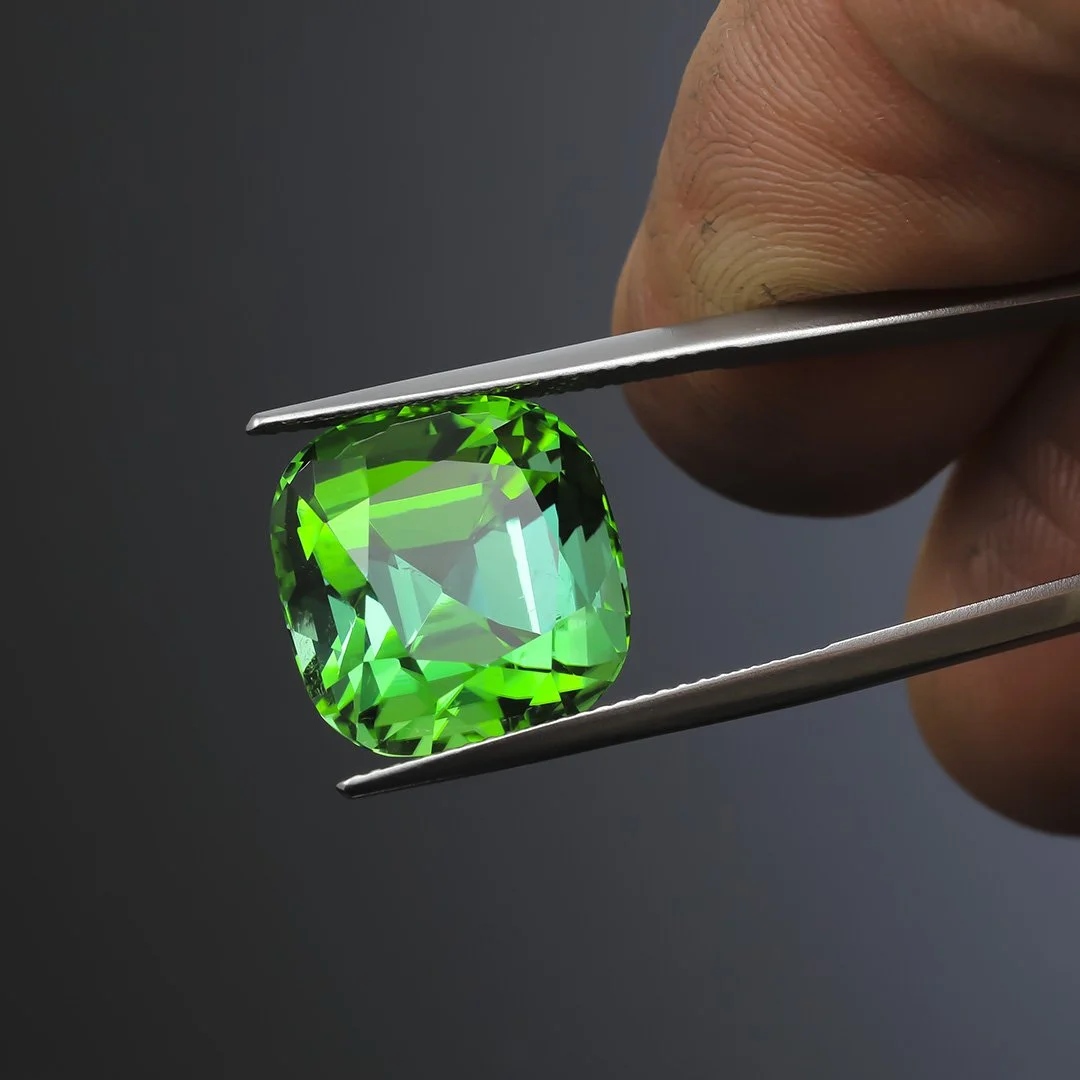 Afghanistan Green Tourmaline - Cushion - 16.29ct