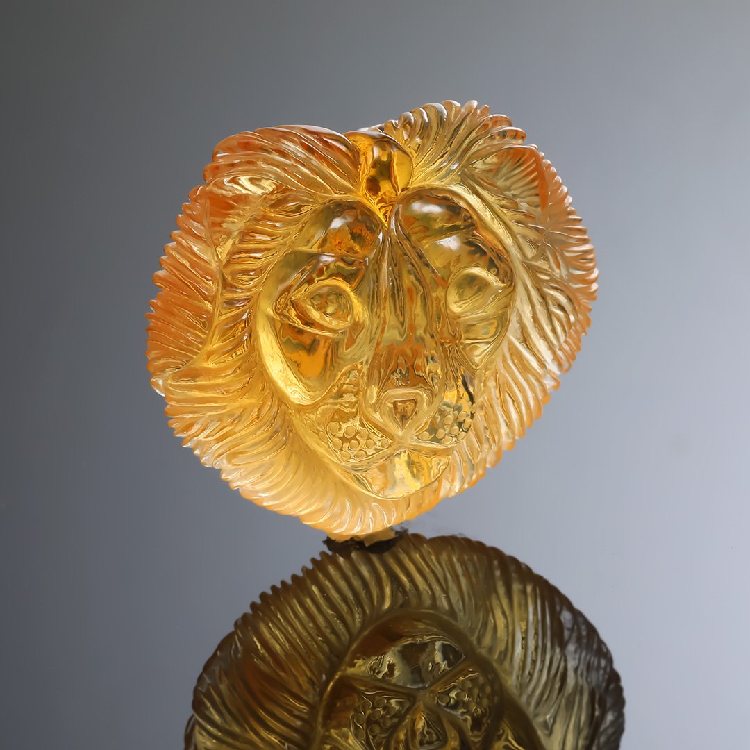 Golden Citrine - Lion - 138.75ct