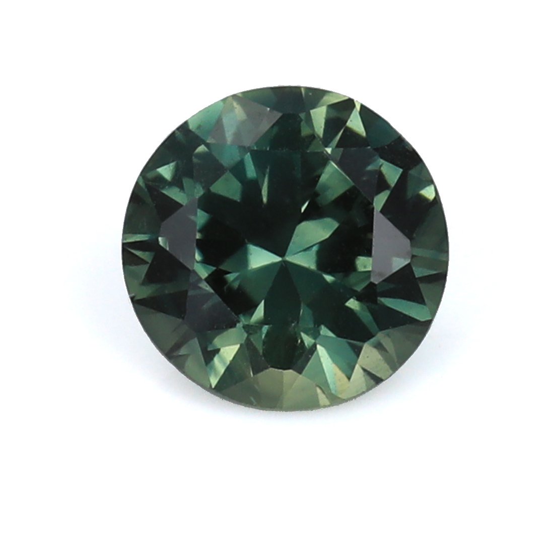 Bespoke Gems - Australian Green Sapphire - Round Brilliant - 1.07ct