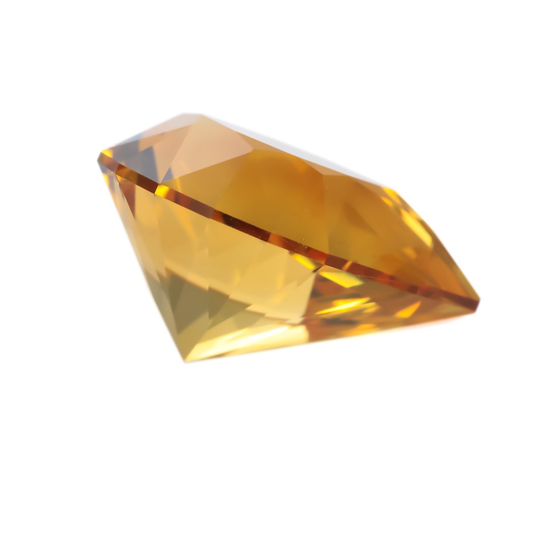 Precision Gem - Citrine - Brilliant Pear - 4.84ct by Doug Menadue
