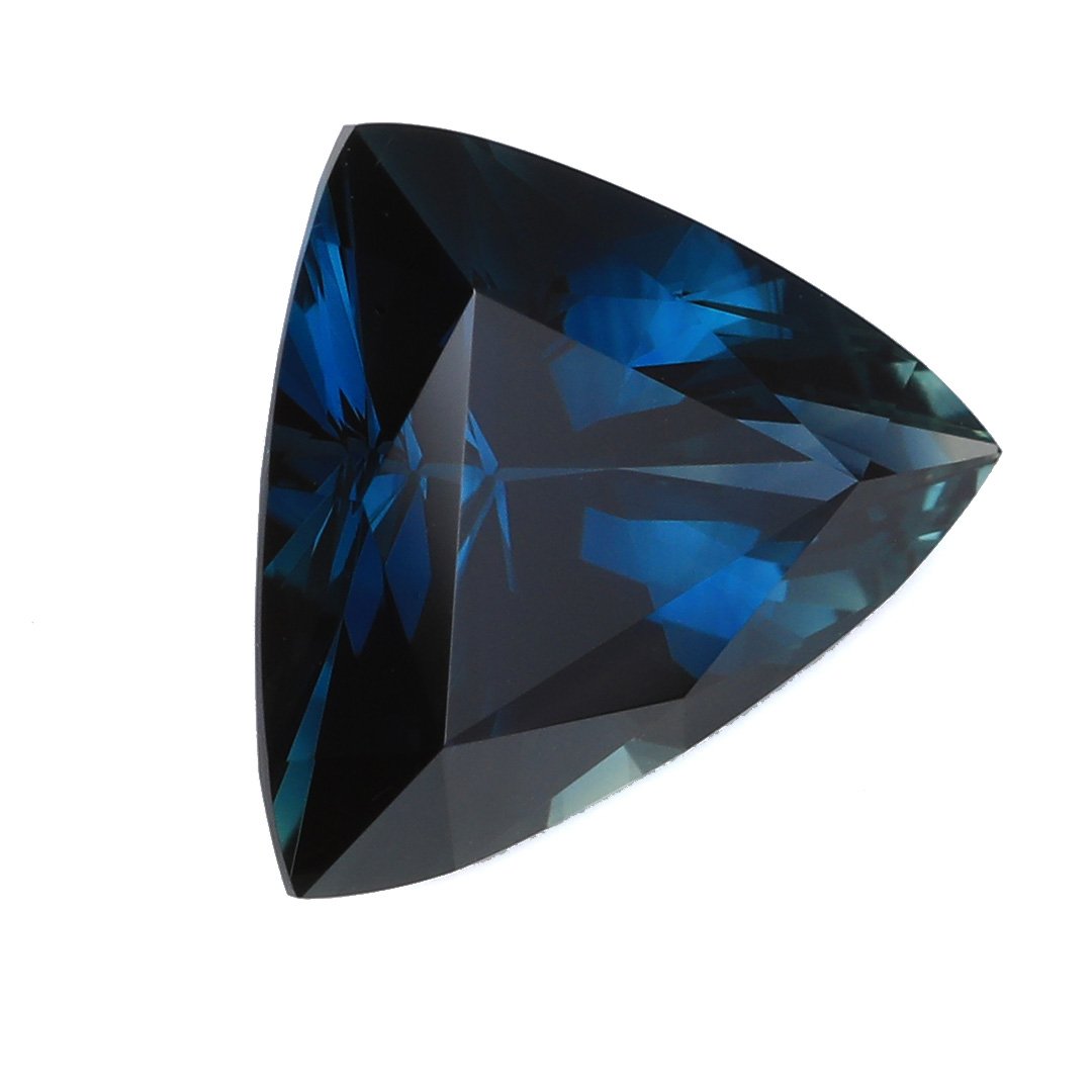 Australian Green Blue Sapphire - Trillion - 4.8ct
