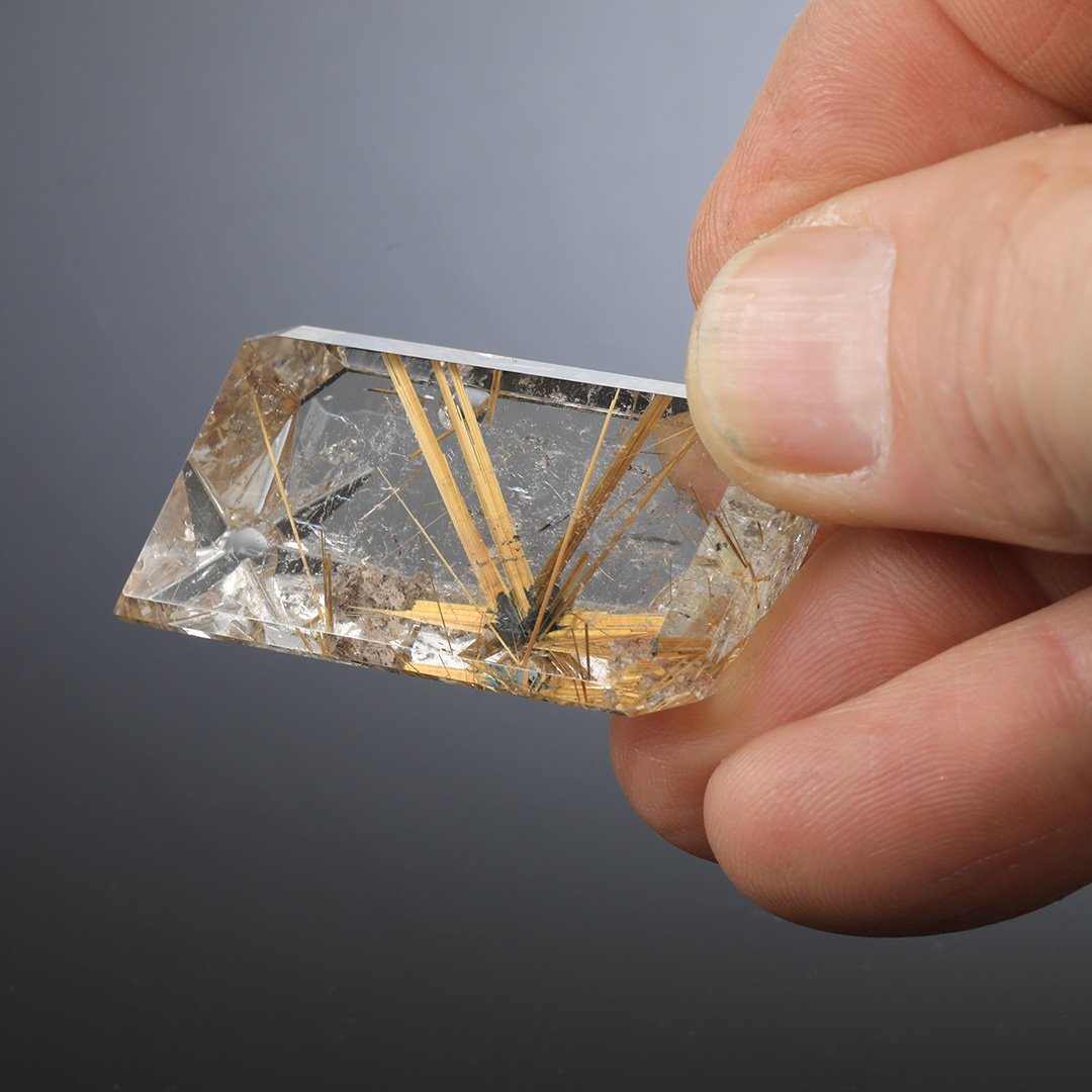 Brazilian Golden Rutilated Quartz - Carved Fantasy Cut - 115.45ct
