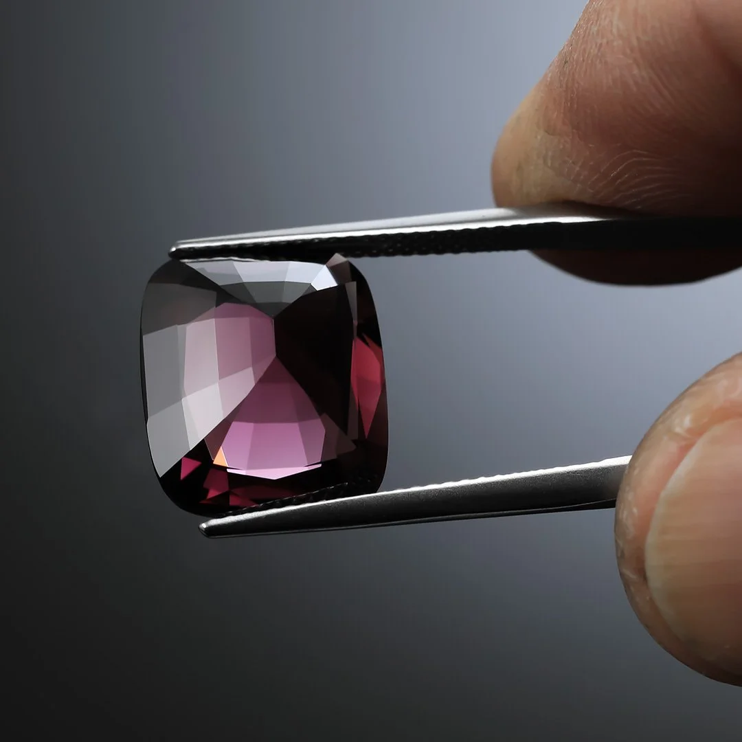 Burmese Purple Spinel - Rectangle Cushion - 10.34ct