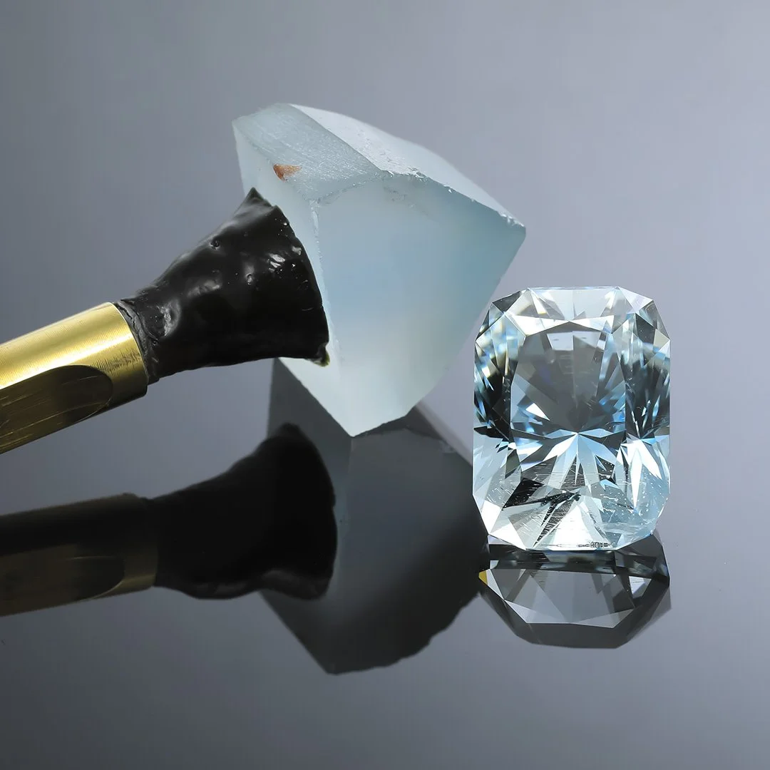 Australian O'Briens Creek Natural Blue Topaz - Signature #3 Cushion - 32.29ct