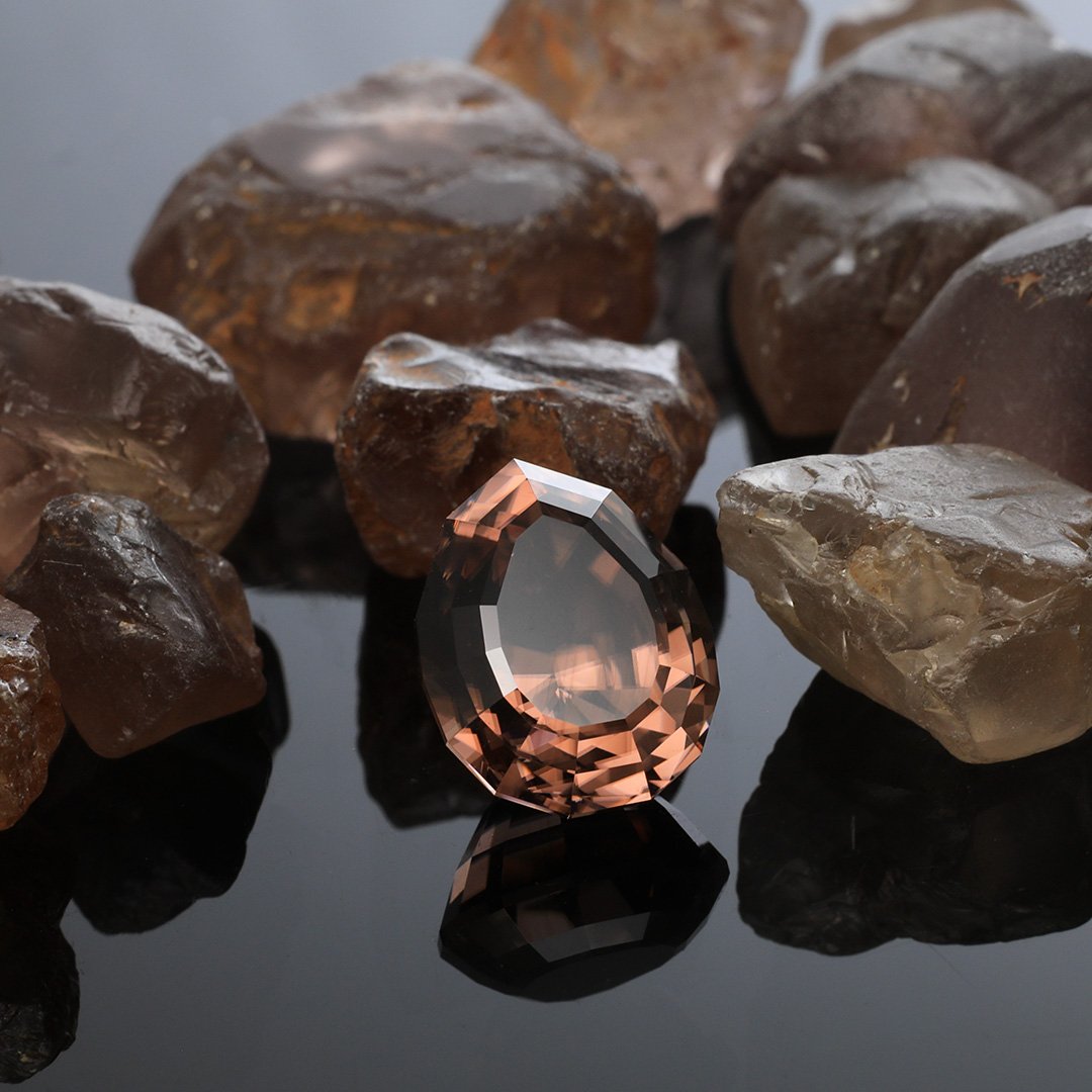 Australian Mud Tank Zircon - Oval Pear - 12.66ct