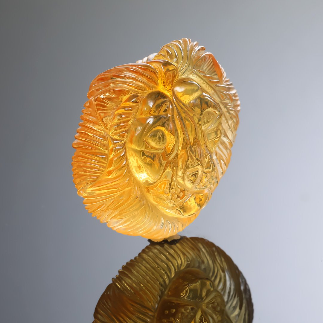 Golden Citrine - Lion - 138.75ct
