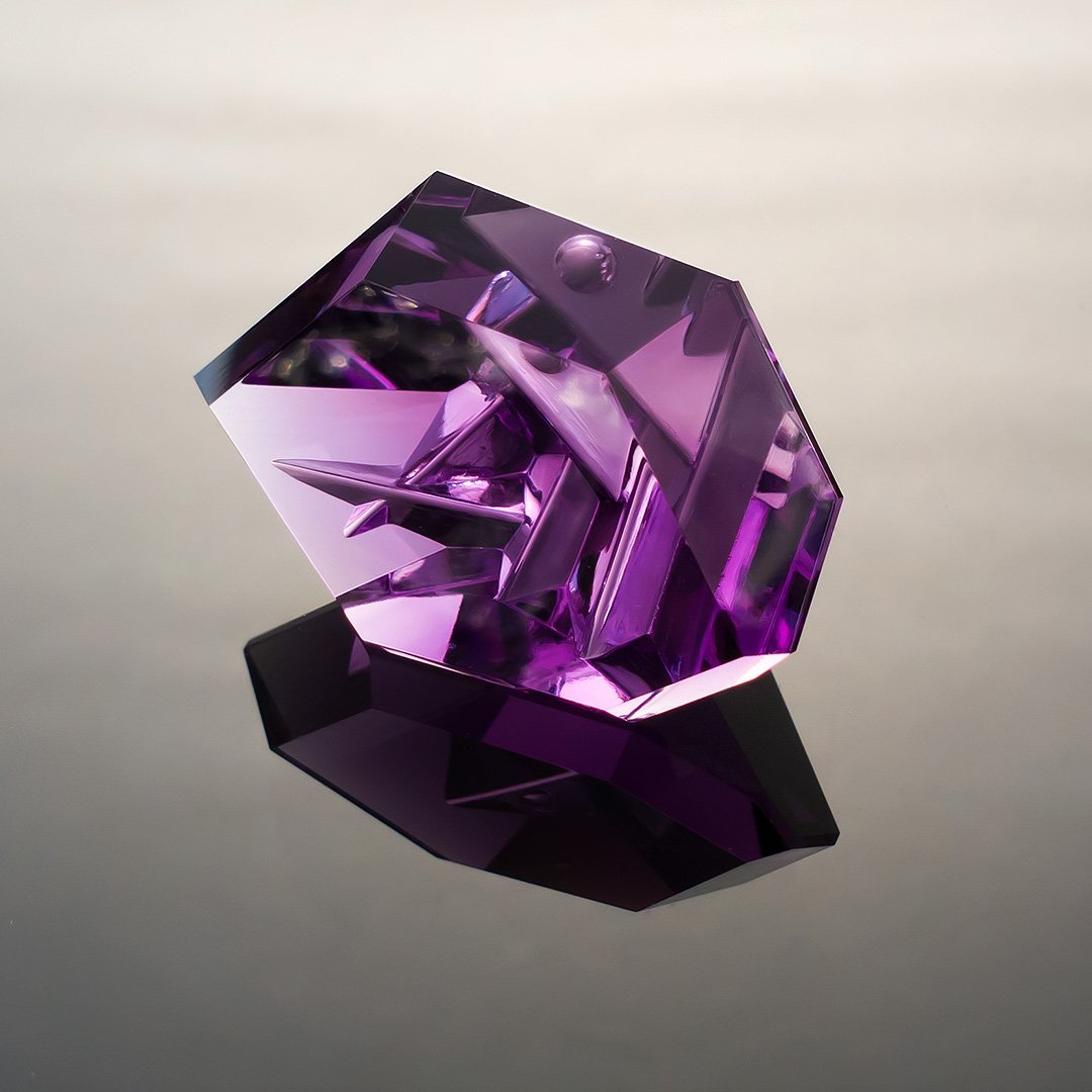 Gem Carving - Amethyst - Innerscape - 64.39ct by Doug Menadue