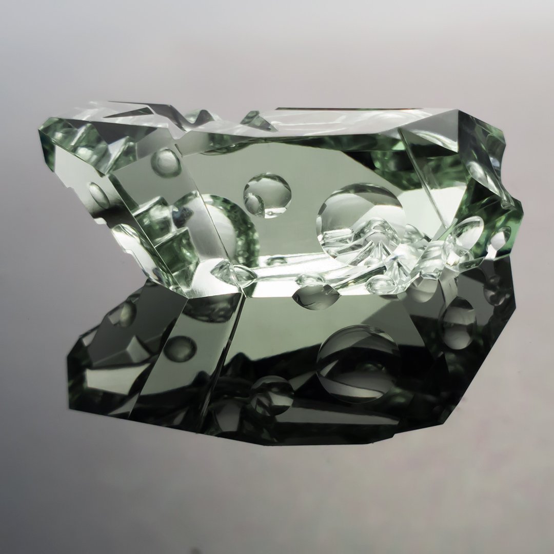 Bespoke Gems - Prasiolite - Psychonaut VIII - 44.12ct by Doug Menadue