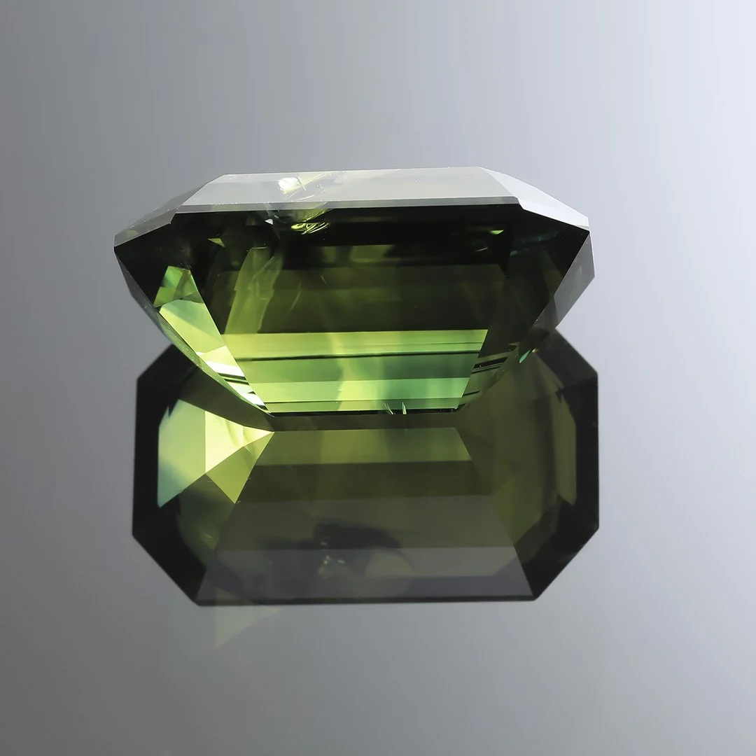 Australian Parti Sapphire - Emerald Cut - 21.66ct
