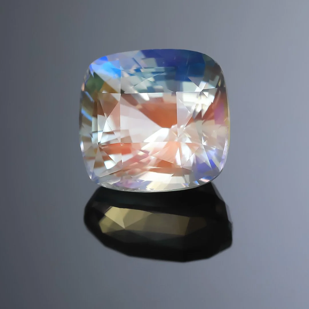 Madagascan Rainbow Moonstone - Cushion - 4.44ct