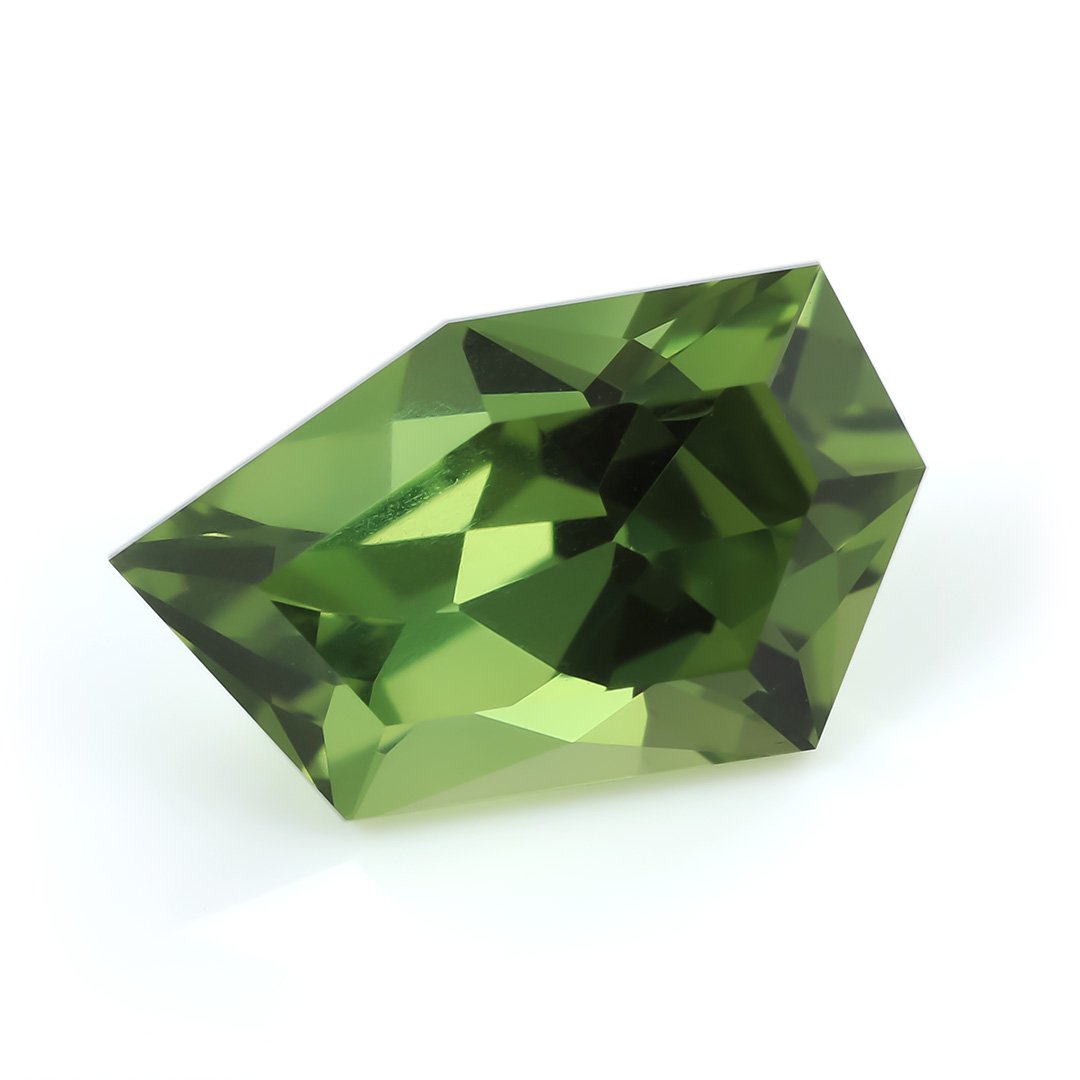 Australian Green Sapphire - Freeform Hexagon - 1.73ct