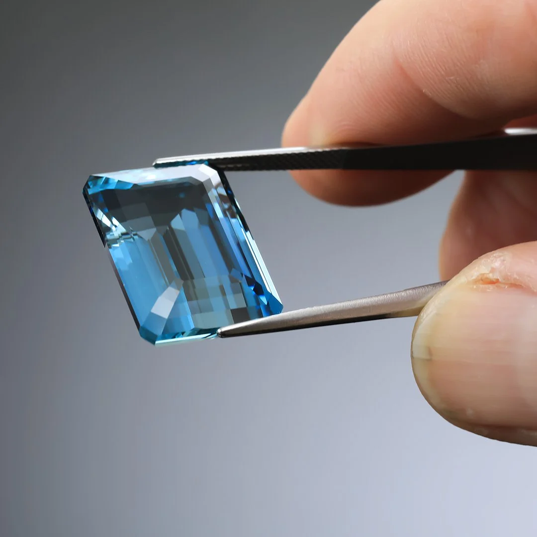 Madagascan Santa Maria Blue Aquamarine - Emerald Cut - 26.58ct