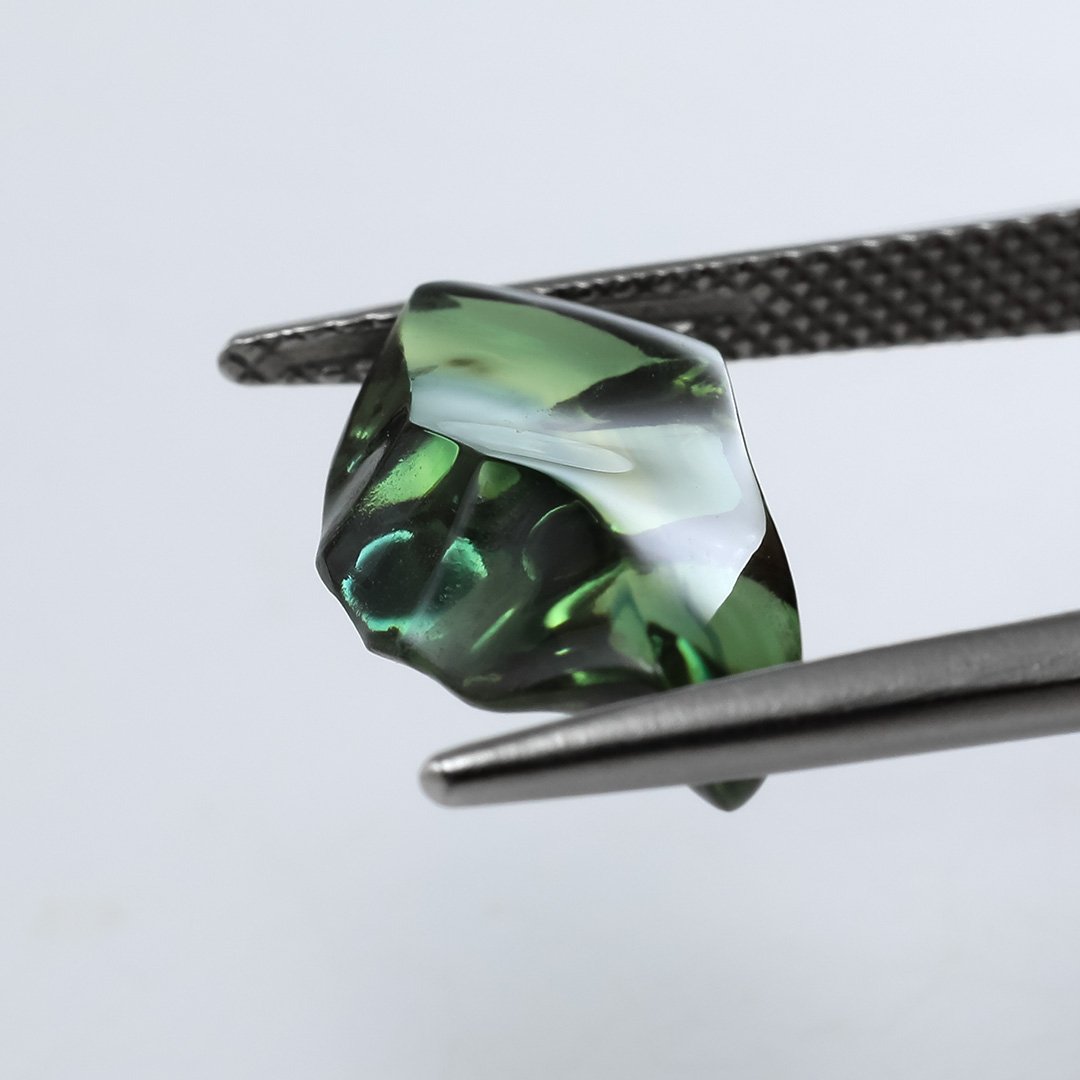 Australian Blue Green Sapphire - Skin Polish - 6.82ct