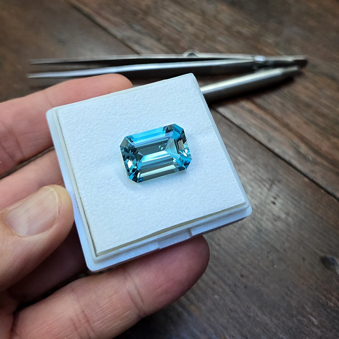 Brazilian Espirito Santo Aquamarine - Emerald Cut - 14.73ct