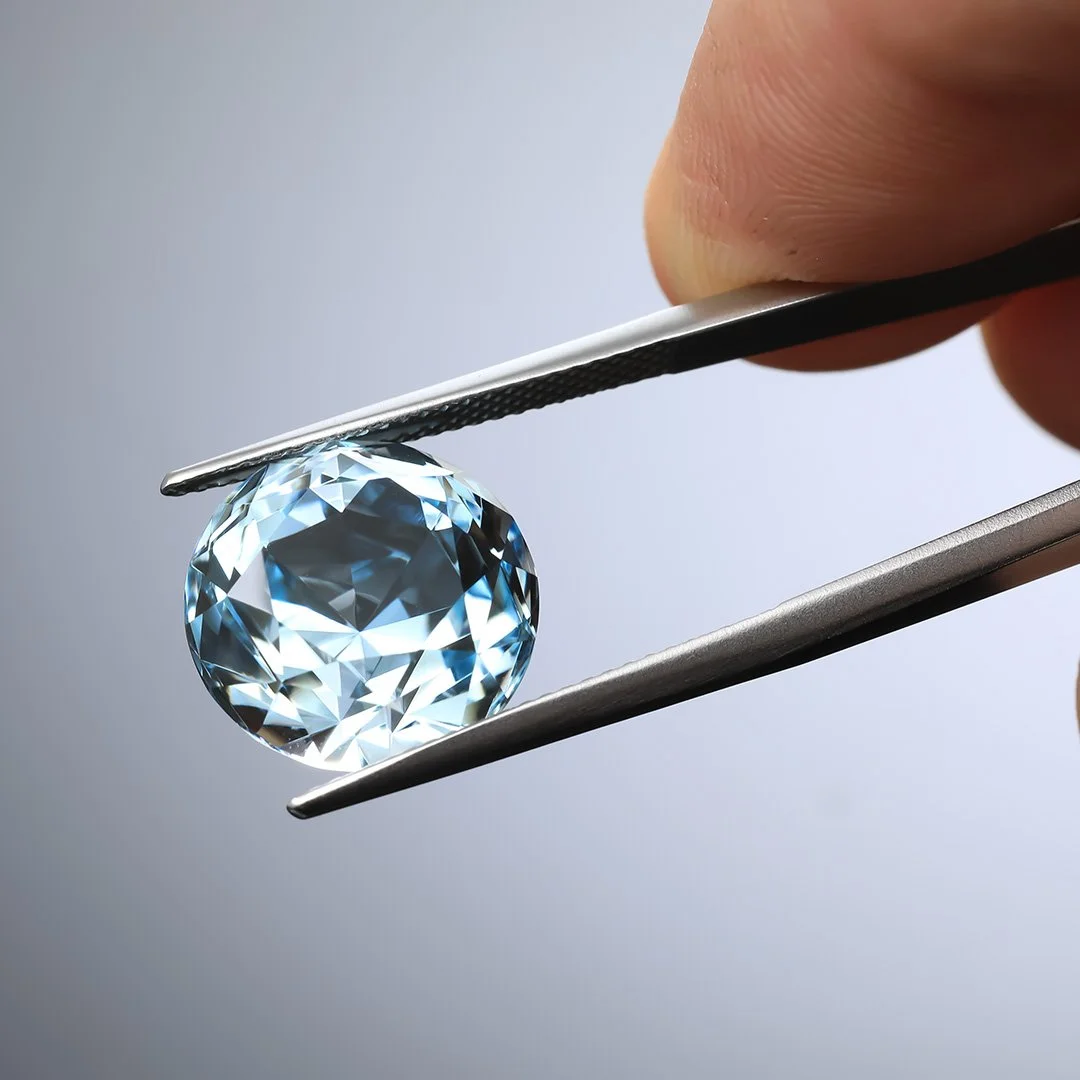 Australian O'Briens Creek Natural Blue Topaz - Supernova Round - 13.29ct