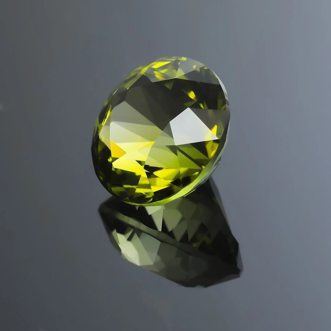 Nigerian Golden Green Chartreuse Sunset Tourmaline - Halo Flare - 6.27ct