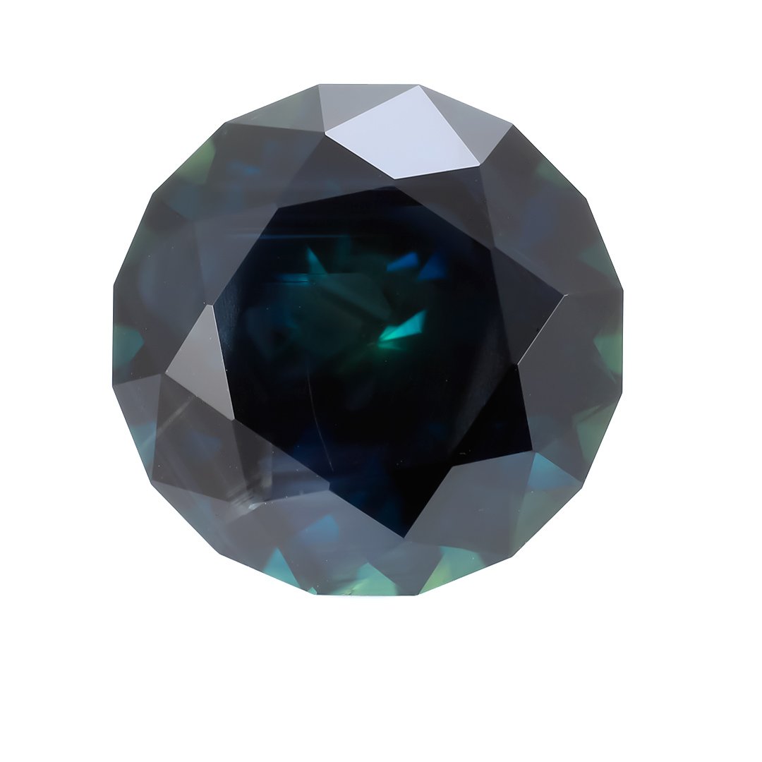 Bespoke Gems - Australian Pharaoh Eye Parti Sapphire - Round Brilliant - 8.09ct