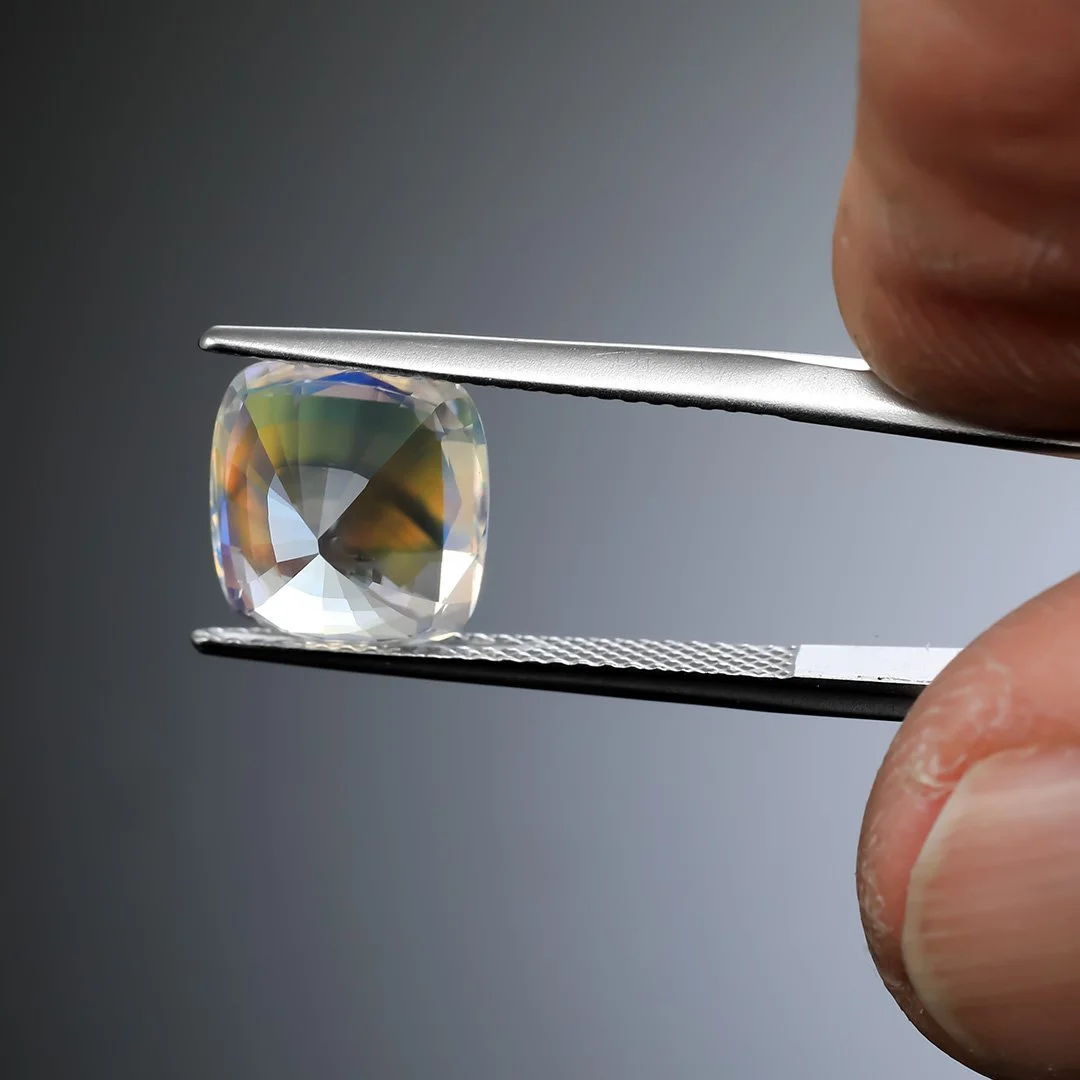Madagascan Rainbow Moonstone - Cushion - 4.44ct