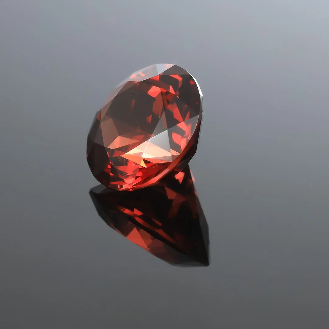 Tanzanian Tanga Red Garnet - Double Cut Brilliant - 3.65ct
