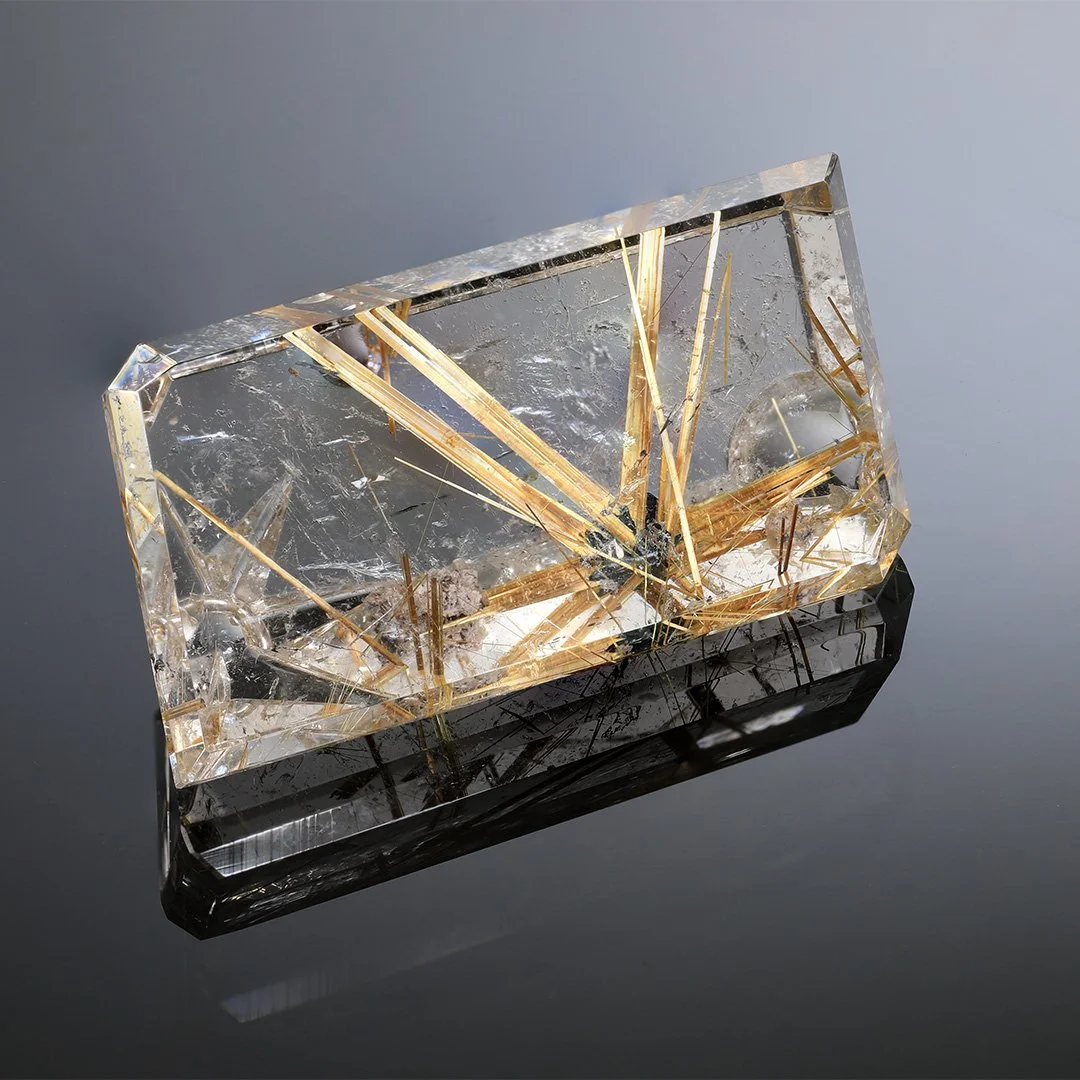Brazilian Golden Rutilated Quartz - Carved Fantasy Cut - 115.45ct