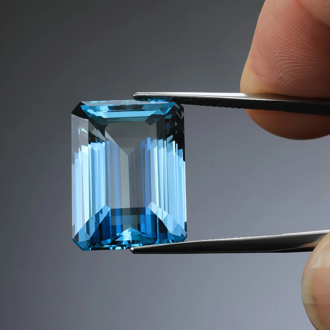 Madagascan Santa Maria Blue Aquamarine - Emerald Cut - 26.58ct