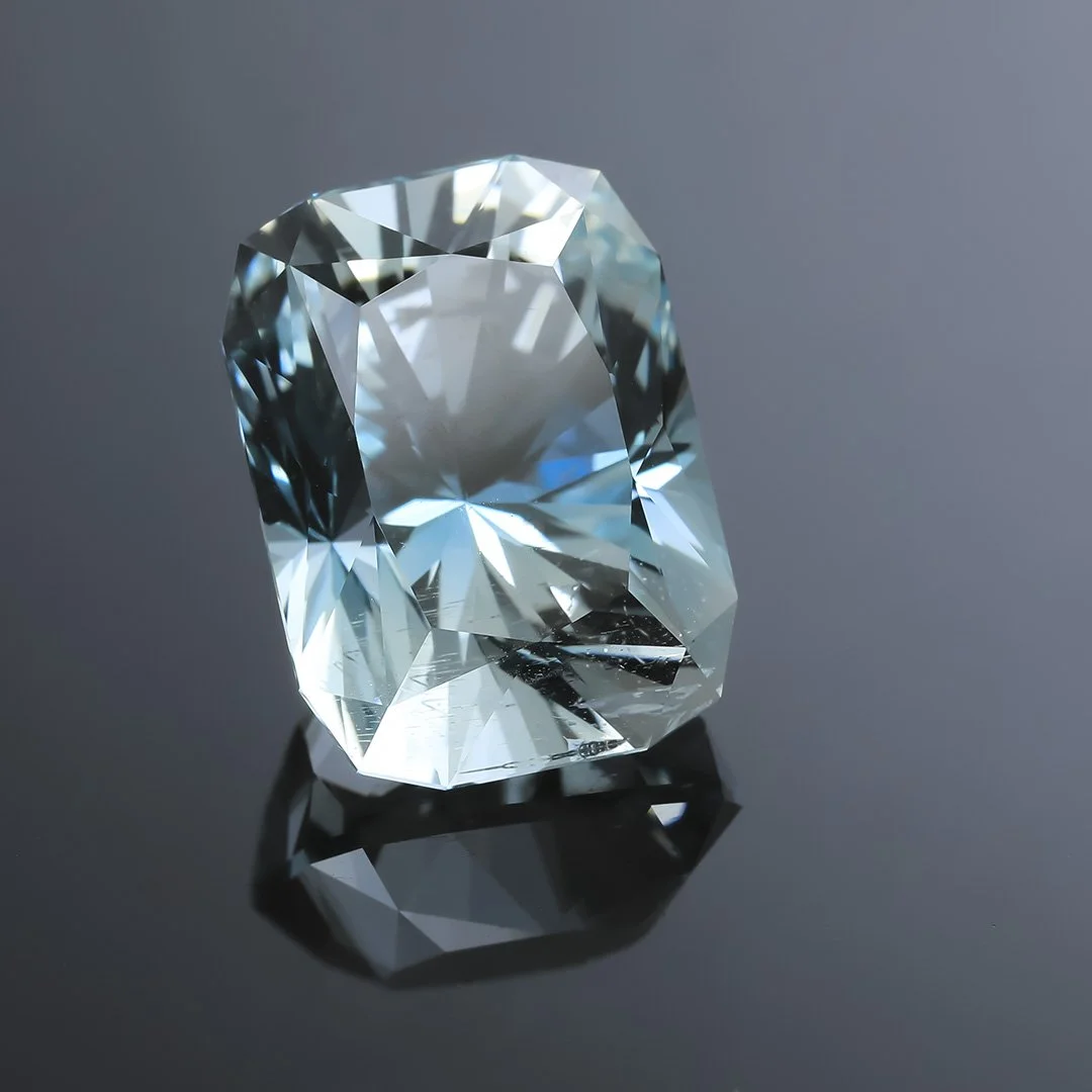 Australian O'Briens Creek Natural Blue Topaz - Signature #3 Cushion - 32.29ct