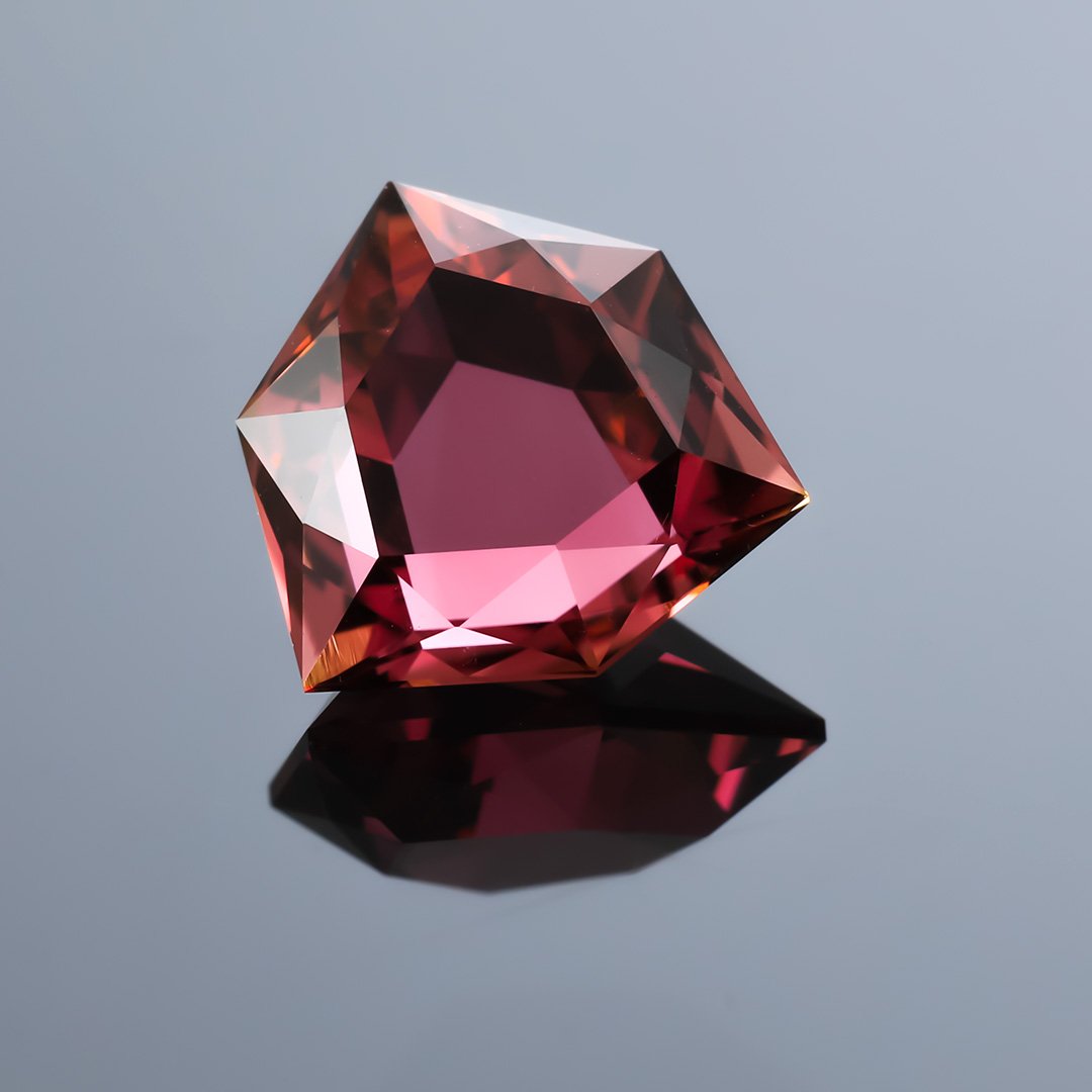 Pink Tourmaline - Hexagon Portrait Cut - 2.71ct