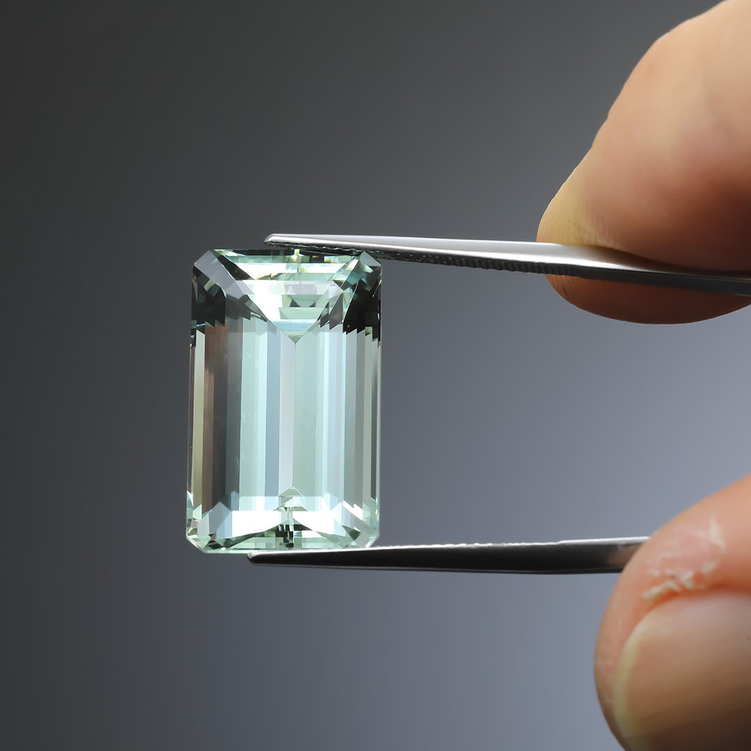 Indian Seafoam Green Beryl - Emerald Cut - 18.95ct