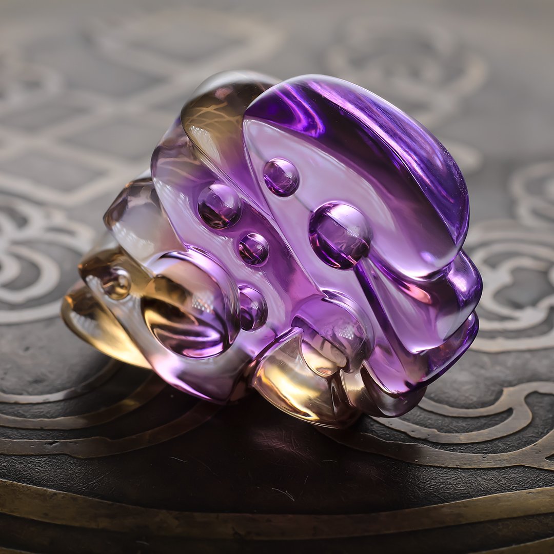 Bespoke Gems - Ametrine - Curvature - 41.92ct
