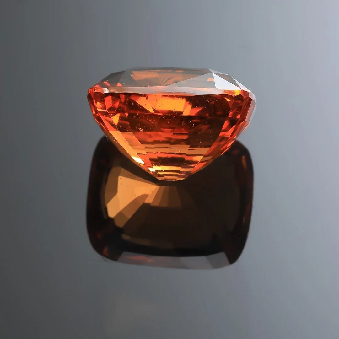 Nigerian Mandarin Orange Spessartite Garnet - Rectangle Cushion - 6.31ct