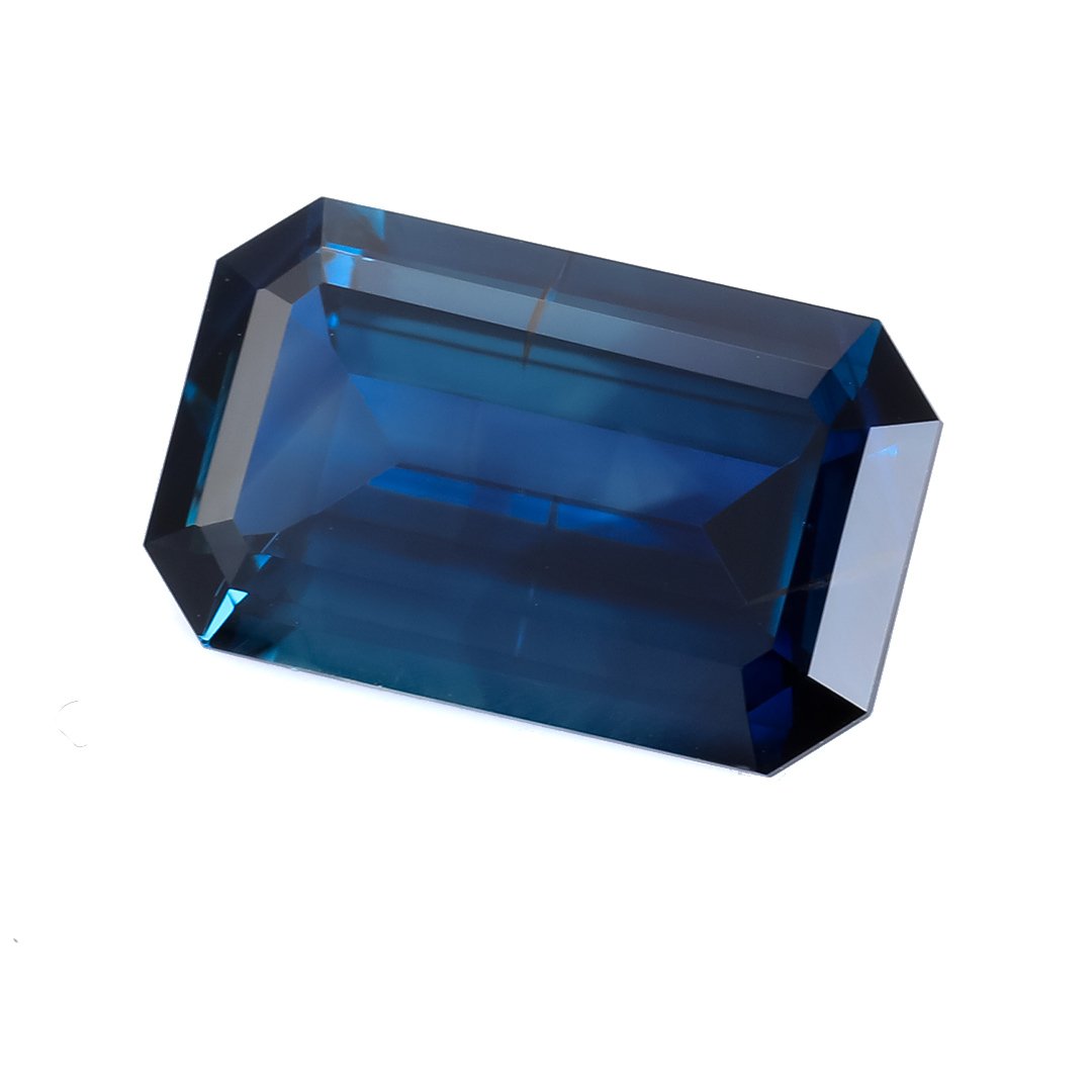 Bespoke Gems - Australian Blue Sapphire - Emerald Cut - 6.11ct
