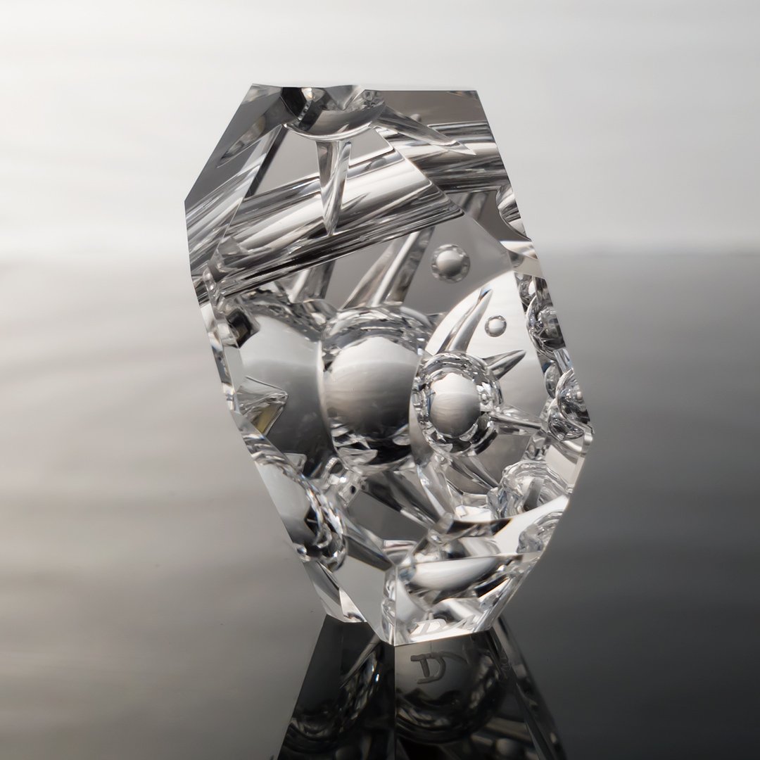 Gem Carving - Quartz Crystal - Psychonaut II - I See Lights - 99.9ct by Doug Menadue