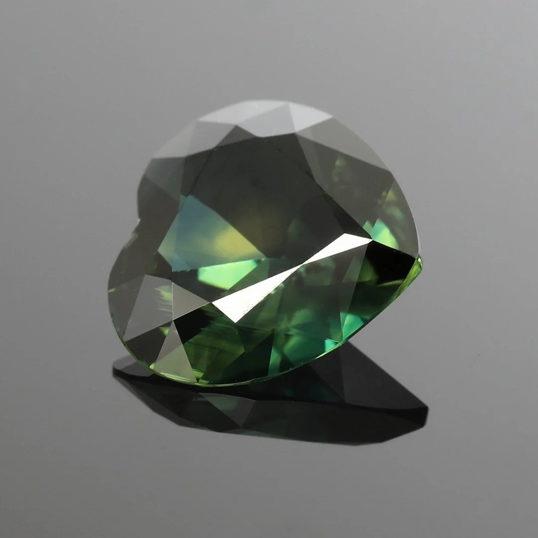 Australian Pharaohs Eye Parti Sapphire - Heart - 3.12ct