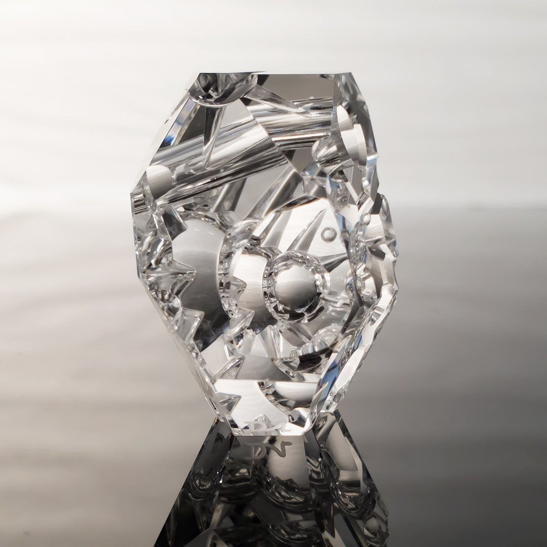 Gem Carving - Quartz Crystal - Psychonaut II - I See Lights - 99.9ct by Doug Menadue